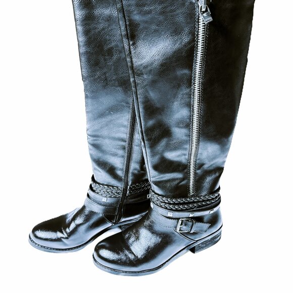 SO Olive Black Women's Riding Boots - Size 8 medium - Picture 2 of 6